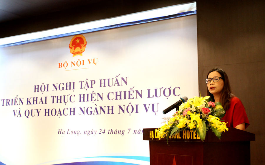 Hội nghị tập huấn triển khai thực hiện Chiến lược và Quy hoạch ngành Nội vụ tại Quảng Ninh