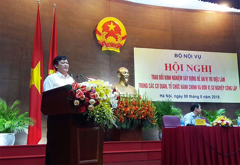 Hội nghị trao đổi kinh nghiệm xây dựng Đề án vị trí việc làm trong các cơ quan, tổ chức hành chính và đơn vị sự nghiệp công lập