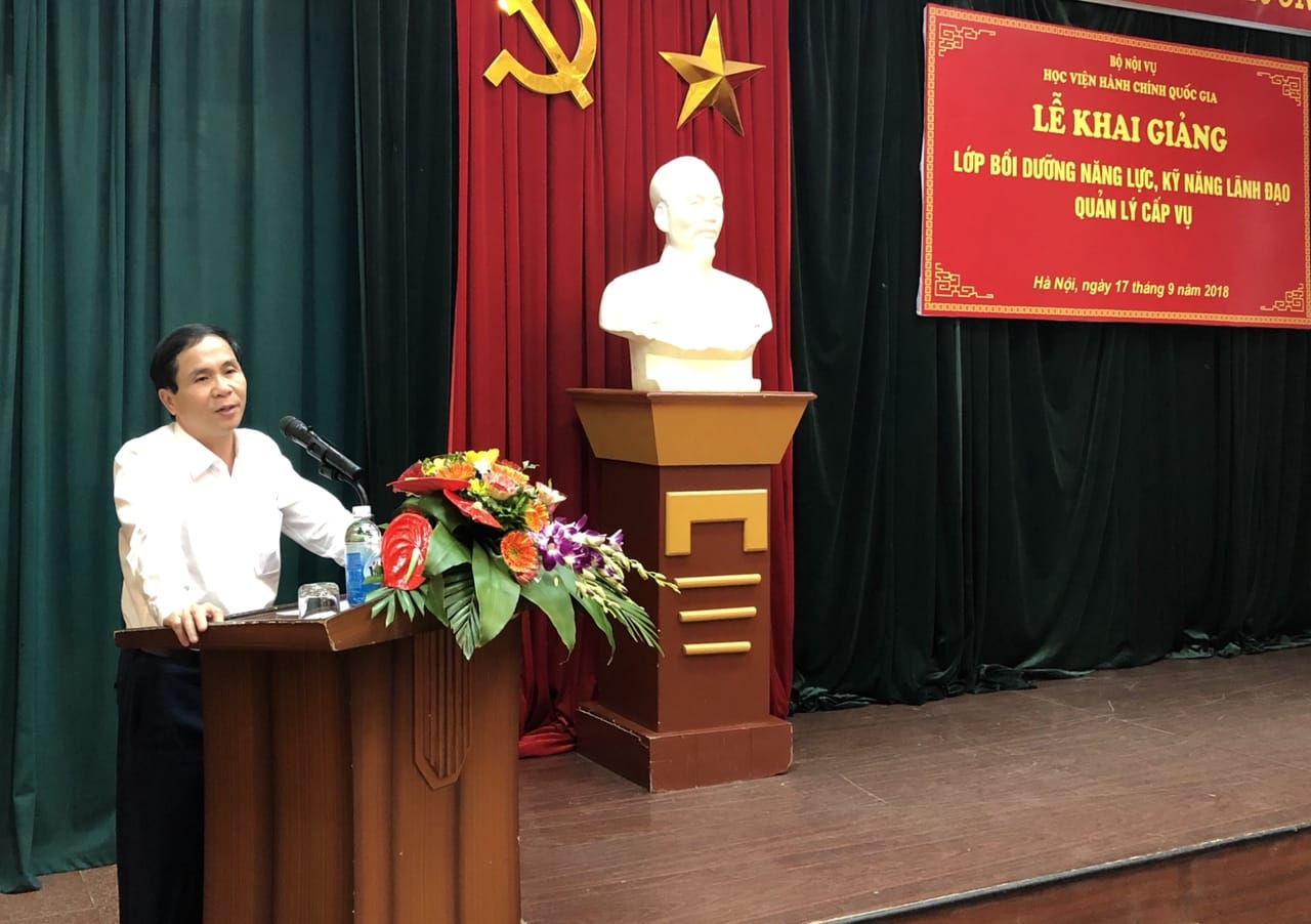 Khai giảng Lớp bồi dưỡng năng lực, kỹ năng lãnh đạo quản lý cấp vụ