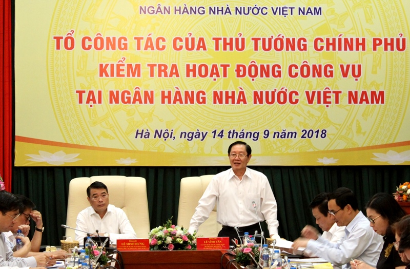 Kiểm tra hoạt động công vụ tại Ngân hàng Nhà nước Việt Nam