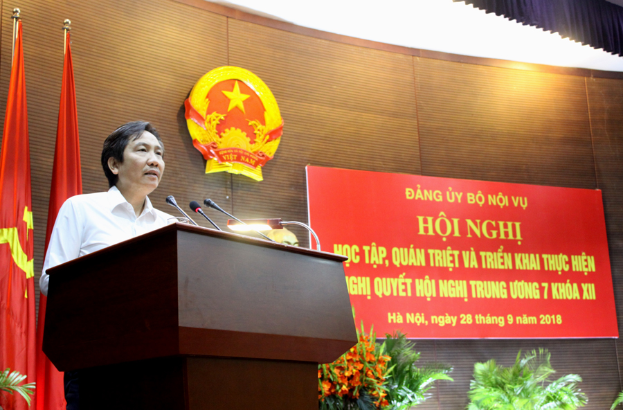 Hội nghị học tập, quán triệt và triển khai thực hiện Nghị quyết Hội nghị Trung ương 7 Khóa XII của Đảng