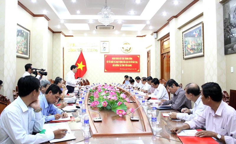 Khảo sát thực trạng tổ chức và hoạt động của các cơ sở đào tạo, bồi dưỡng tại tỉnh Tiền Giang