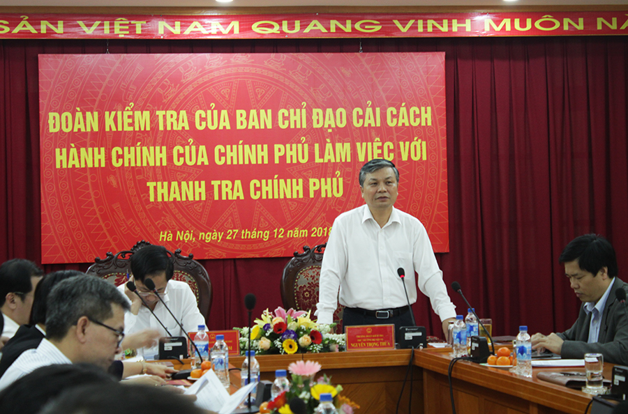 Kiểm tra công tác cải cách hành chính tại Thanh tra Chính phủ