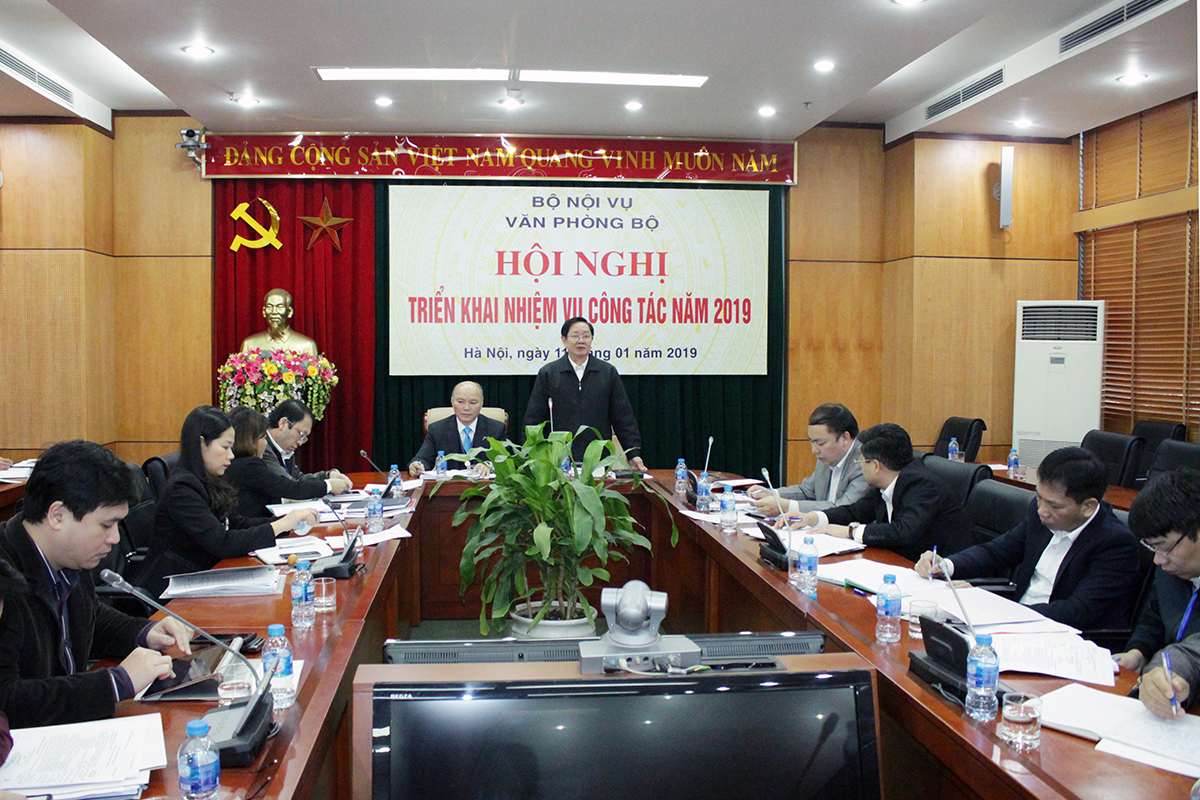 Văn phòng Bộ Nội vụ tổ chức Hội nghị triển khai công tác năm 2019