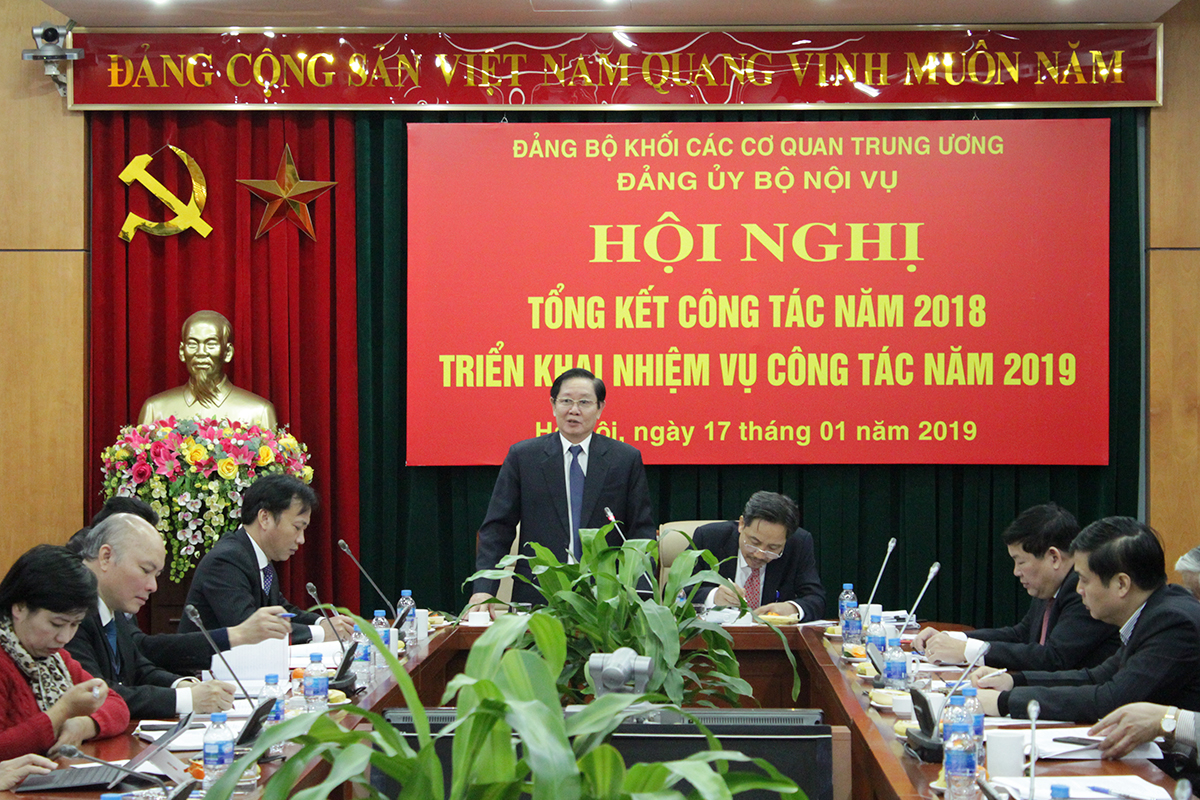 Đảng ủy Bộ Nội vụ triển khai nhiệm vụ công tác năm 2019