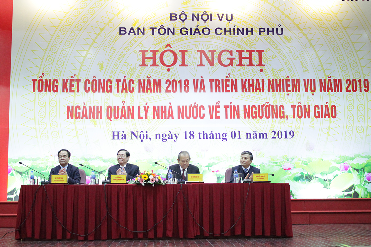 Ban Tôn giáo Chính phủ triển khai nhiệm vụ công tác năm 2019