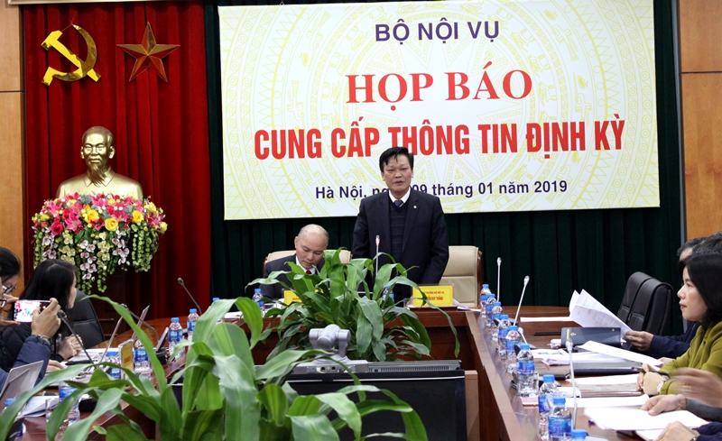 Bộ Nội vụ họp báo cung cấp thông tin định kỳ cho báo chí