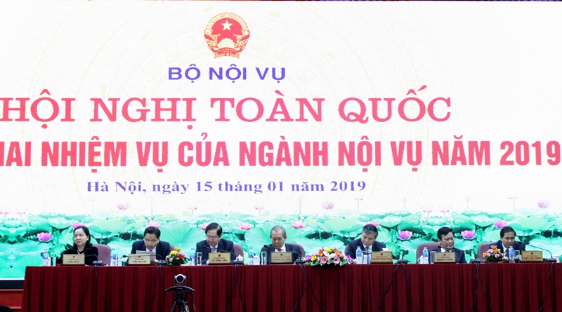Hội nghị toàn quốc triển khai nhiệm vụ ngành Nội vụ năm 2019