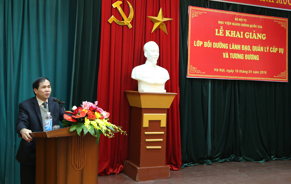 Khai giảng Lớp bồi dưỡng lãnh đạo, quản lý cấp vụ cho công chức Bộ Nội vụ năm 2019