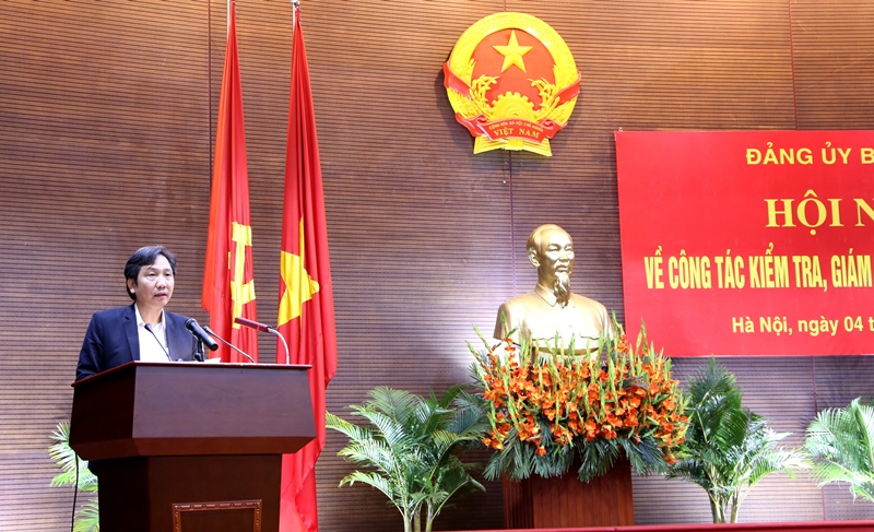 Đảng ủy Bộ Nội vụ: Hội nghị về công tác kiểm tra, giám sát của Đảng bộ năm 2019