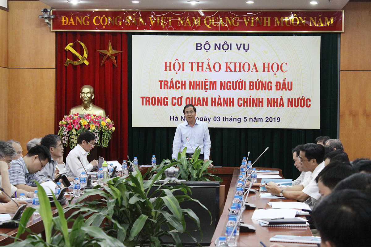 Hội thảo khoa học "Trách nhiệm người đứng đầu trong cơ quan hành chính nhà nước"