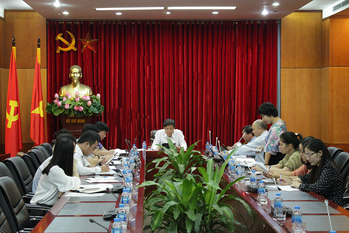 Đảng ủy Bộ Nội vụ làm việc với các tổ chức đoàn thể thuộc Bộ