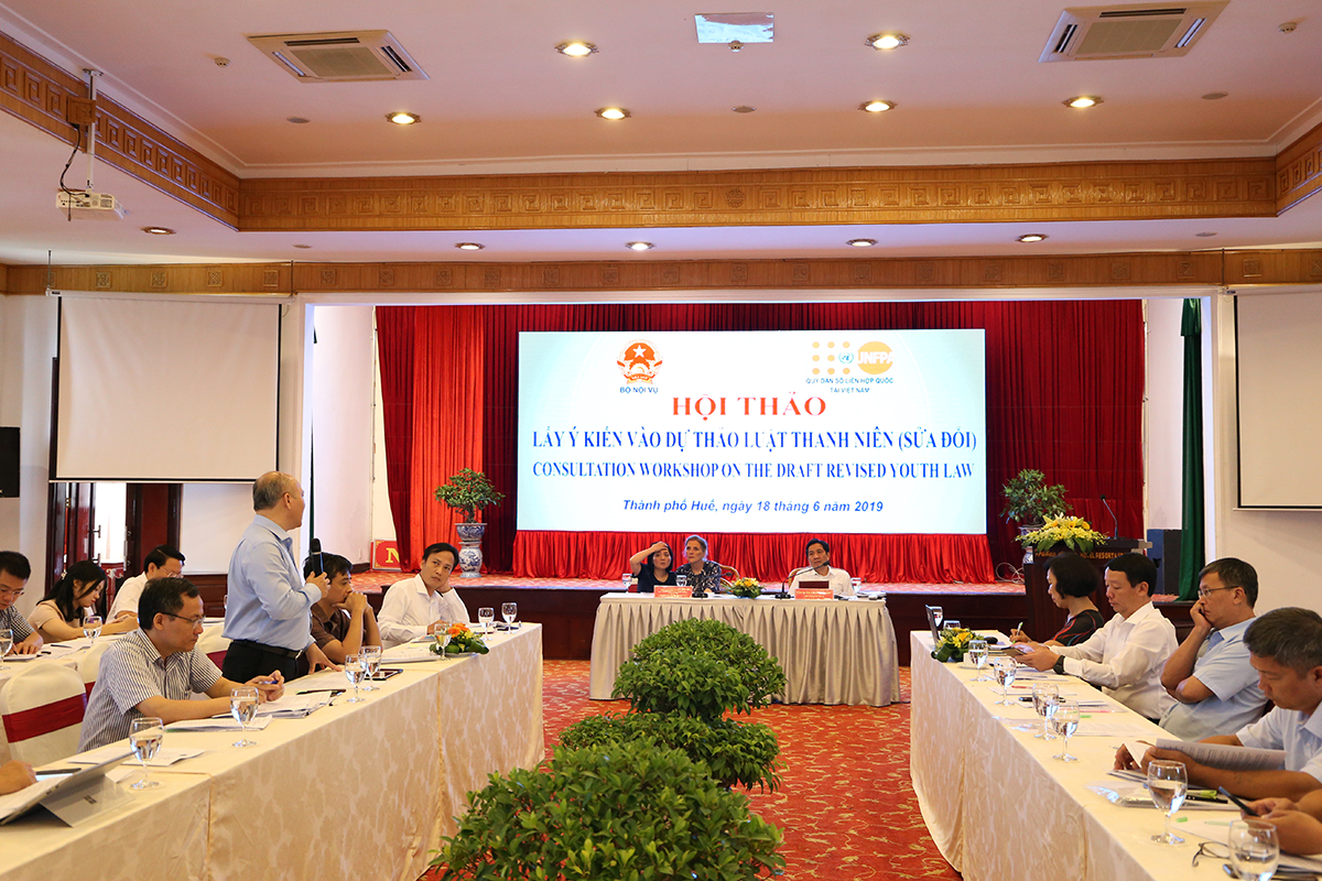 Hội thảo lấy ý kiến vào dự thảo Luật Thanh niên (sửa đổi)
