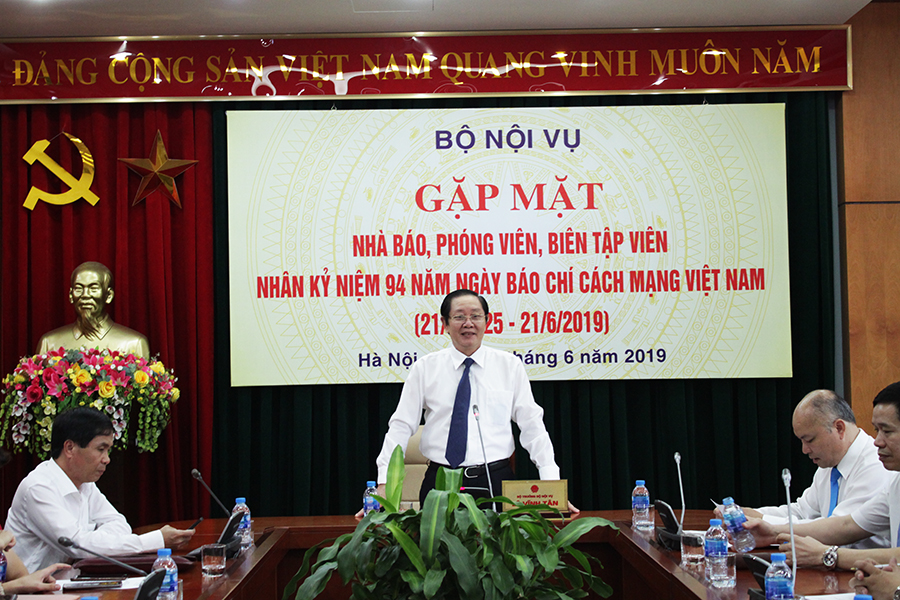 Bộ Nội vụ gặp mặt nhà báo, phóng viên nhân kỷ niệm 94 năm Ngày Báo chí cách mạng Việt Nam
