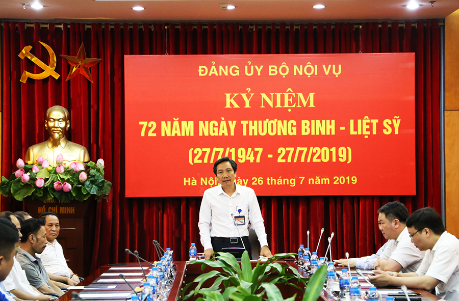 Đảng ủy Bộ Nội vụ Kỷ niệm 72 năm ngày Thương binh - Liệt sỹ