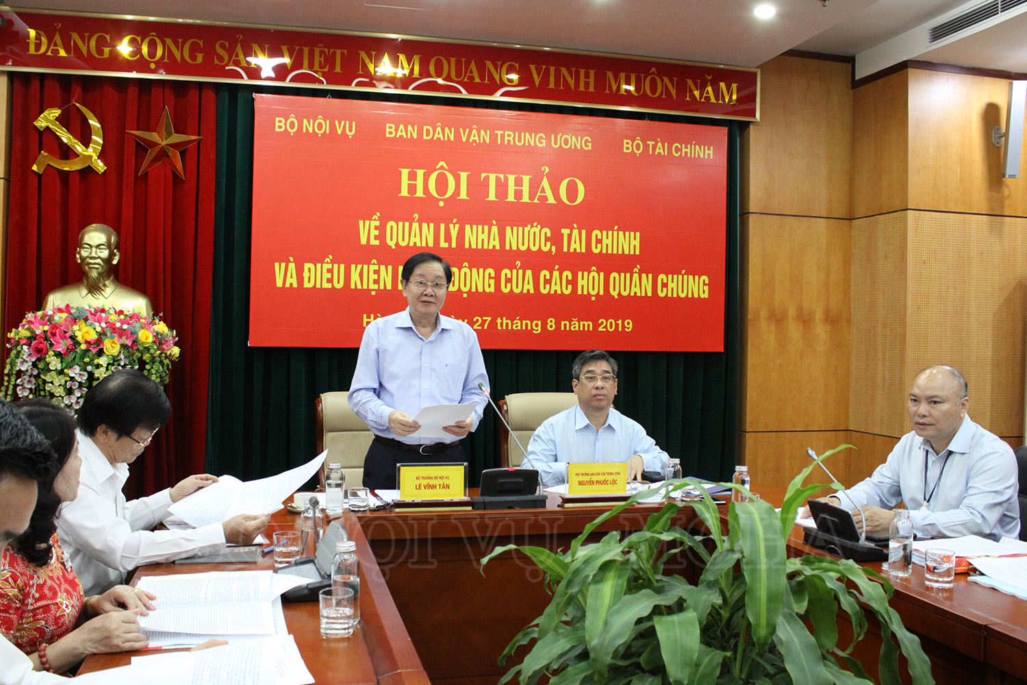Hội thảo về quản lý nhà nước, tài chính và điều kiện hoạt động của các hội quàn chúng