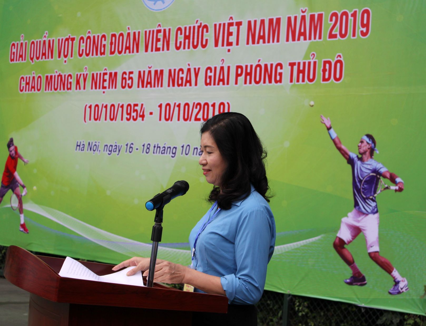 Khai mạc Giải quần vợt Công đoàn Viên chức Việt Nam 2019