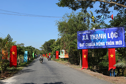 Nhân dân Thạnh Lộc (Tiền Giang) đồng lòng xây dựng nông thôn mới