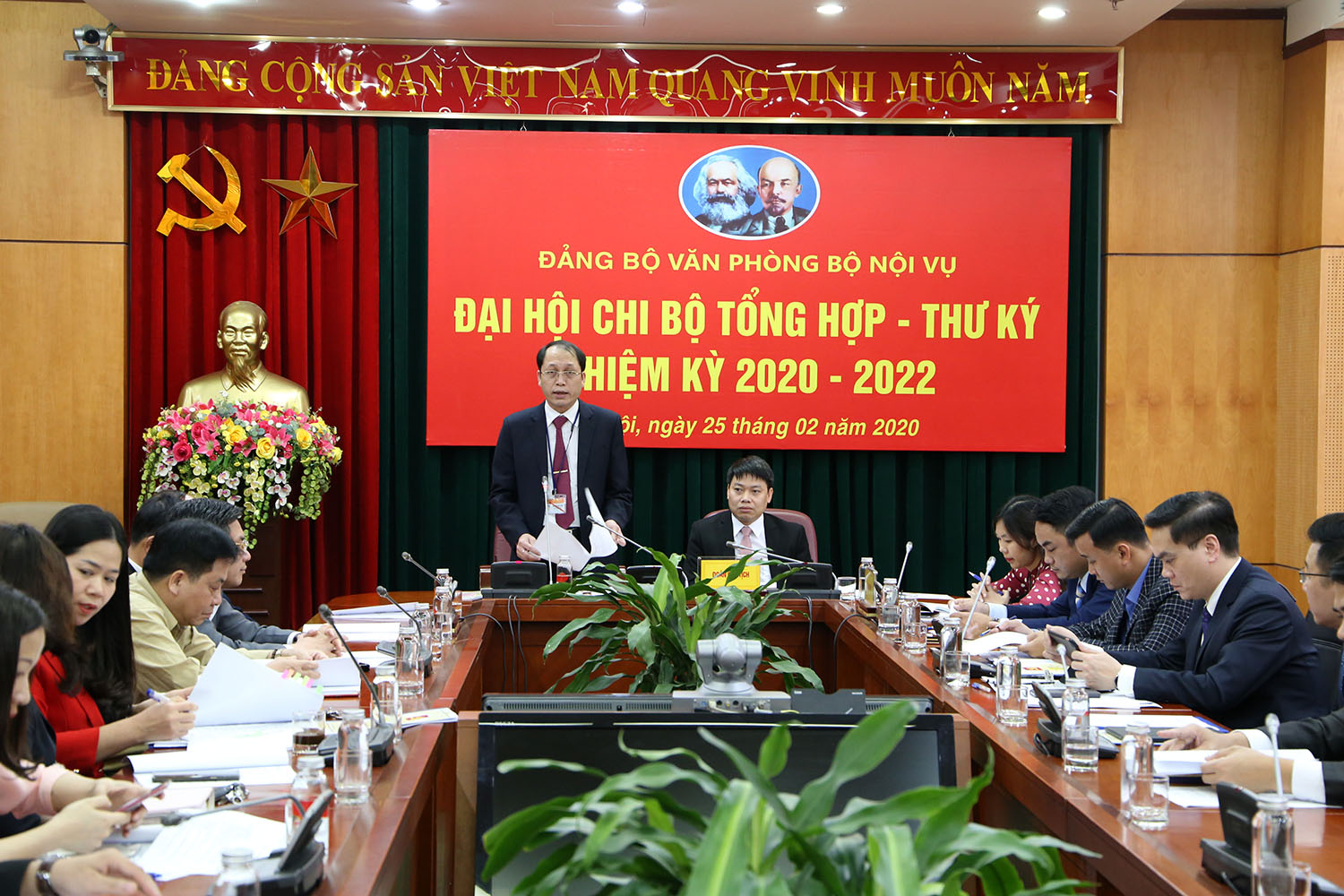 Văn phòng Bộ Nội vụ: Đại hội Chi bộ Tổng hợp - Thư ký nhiệm kỳ 2020 - 2022