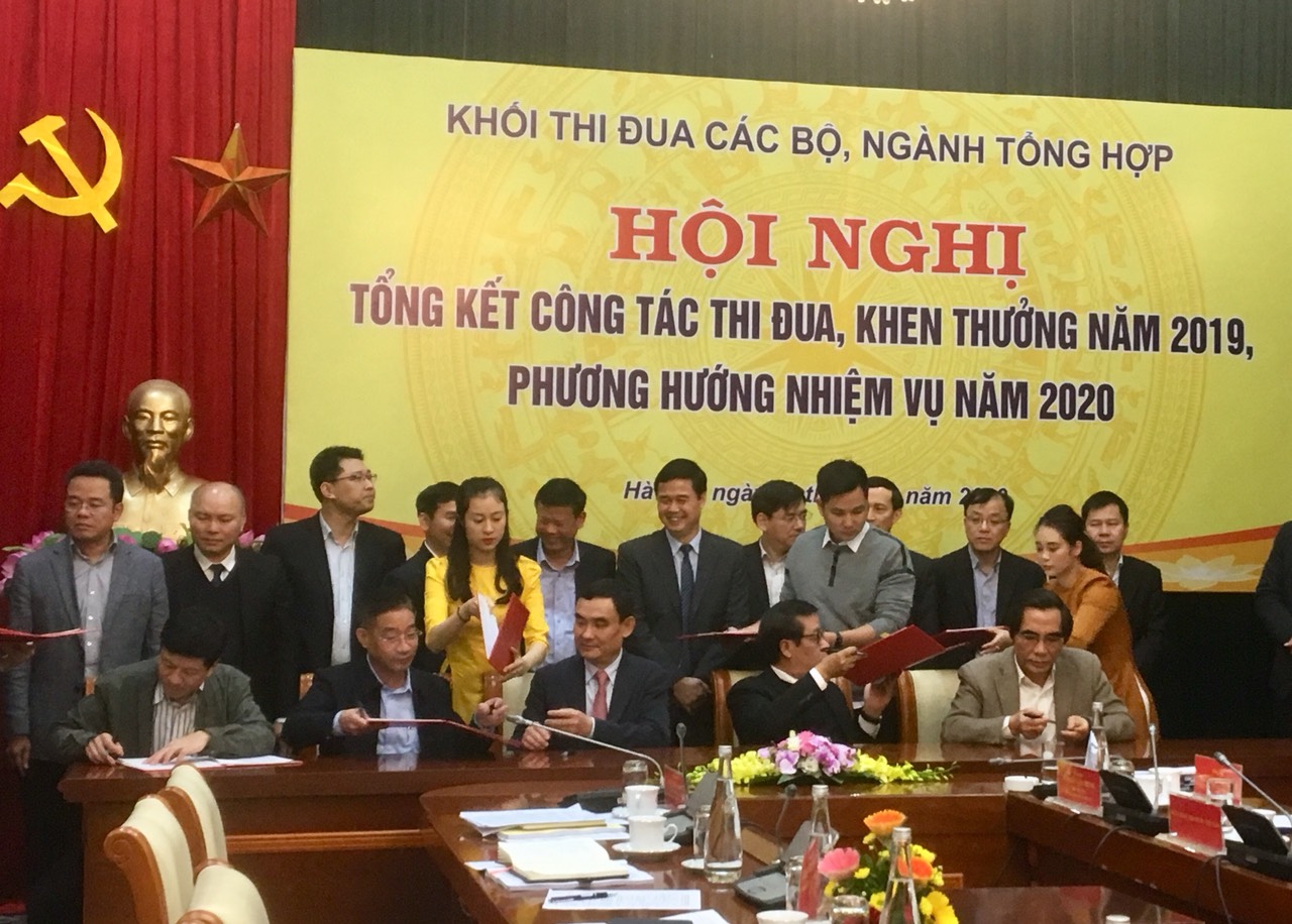 Khối Thi đua các Bộ, ngành Tổng hợp triển khai nhiệm vụ năm 2020