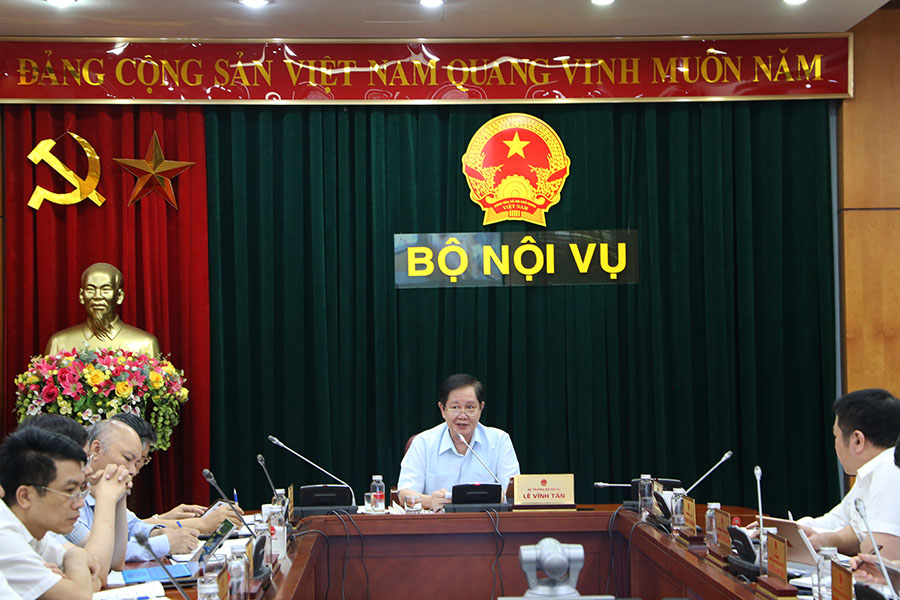 Bộ Nội vụ họp triển khai công tác tháng 6/2020 bằng hình thức trực tuyến