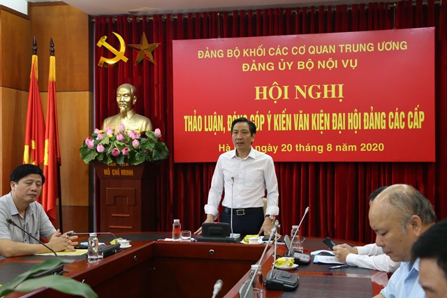 Hội nghị thảo luận, đóng góp ý kiến vào văn kiện Đại hội Đảng các cấp