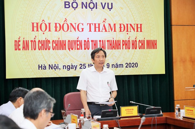 Thẩm định Đề án tổ chức chính quyền đô thị tại Thành phố Hồ Chí Minh