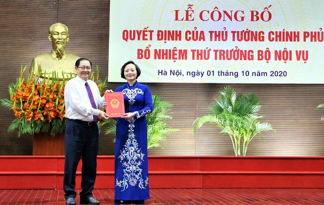 Lễ công bố Quyết định của Thủ tướng Chính phủ bổ nhiệm Thứ trưởng Bộ Nội vụ