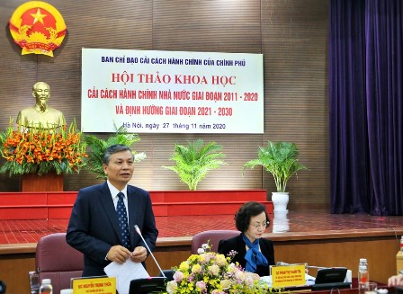 Hội thảo khoa học “Cải cách hành chính nhà nước giai đoạn 2011-2020 và định hướng giai đoạn 2021-2030”