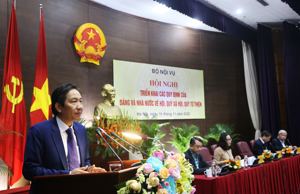 Hội nghị triển khai các quy định của Đảng và Nhà nước về hội, quỹ xã hội, quỹ từ thiện