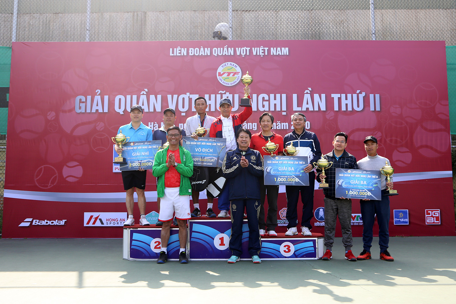 Công đoàn Bộ Nội vụ tham gia Giải quần vợt hữu nghị lần thứ II năm 2020