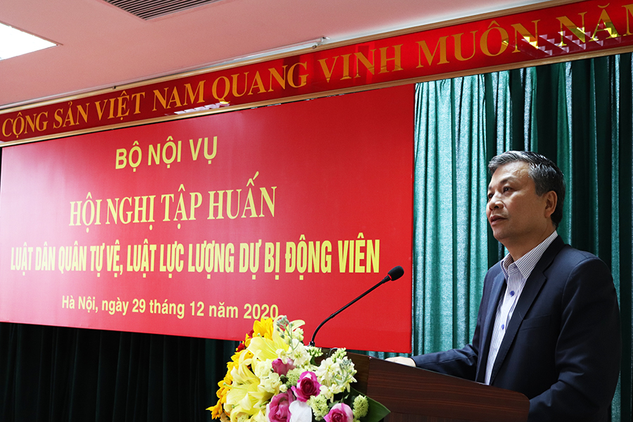 Hội nghị tập huấn Luật Dân quân tự vệ, Luật Lực lượng dự bị động viên năm 2019