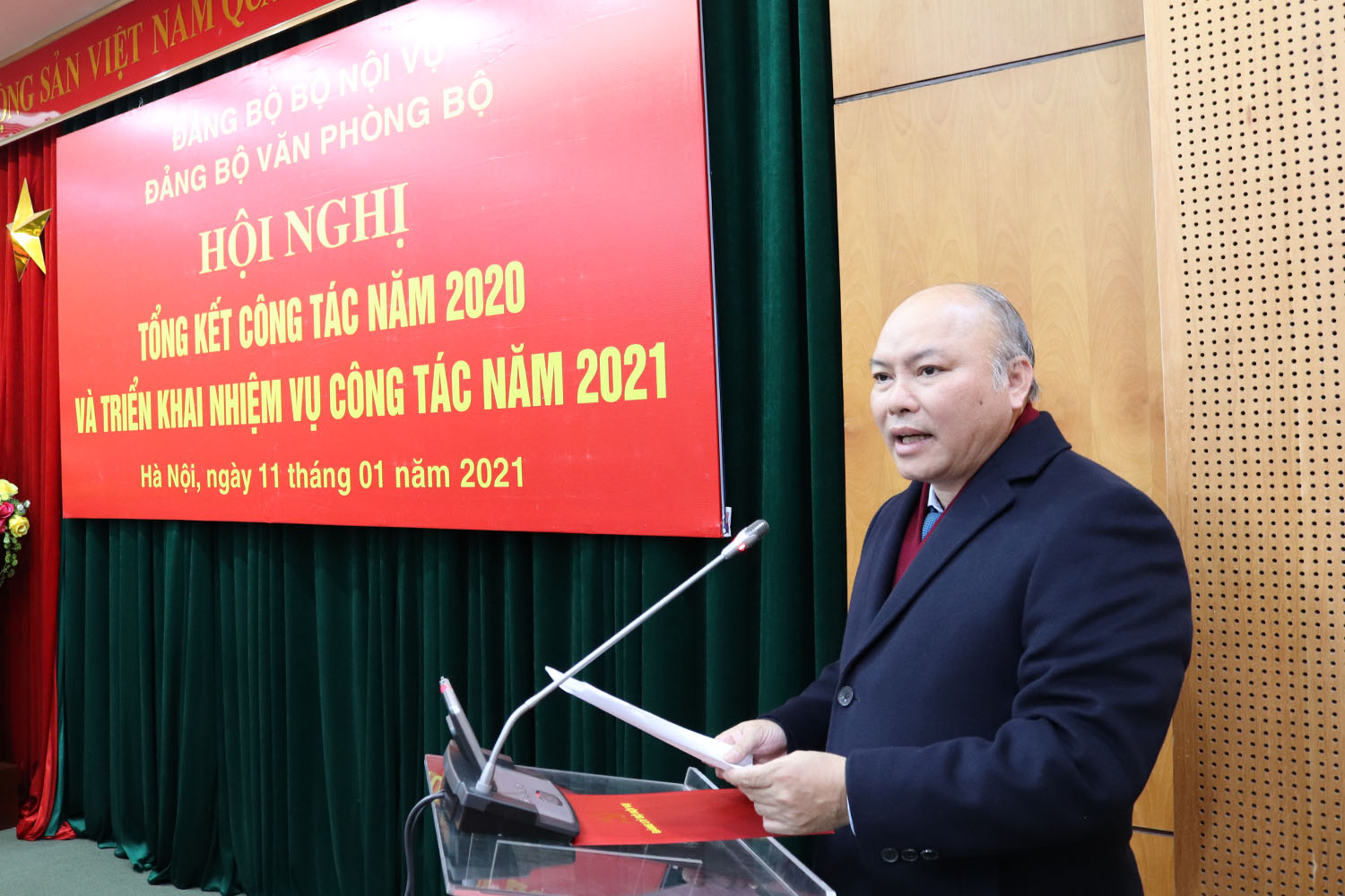Đảng bộ Văn phòng Bộ: Hội nghị tổng kết công tác năm 2020, triển khai phương hướng, nhiệm vụ công tác năm 2021
