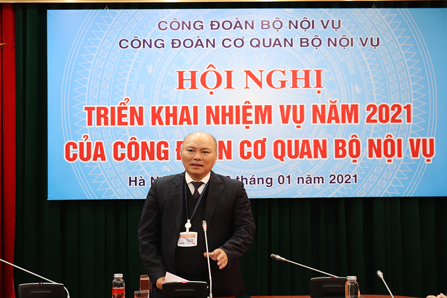 Hội nghị triển khai nhiệm vụ năm 2021 của Công đoàn cơ quan Bộ Nội vụ