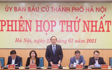 Ủy ban Bầu cử thành phố Hà Nội tổ chức phiên họp lần thứ nhất
