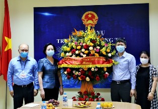 Lãnh đạo Bộ Nội vụ và các cơ quan, đơn vị chúc mừng Trung tâm Thông tin nhân Ngày Báo chí cách mạng Việt Nam 21/6