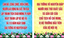 Đẩy mạnh tuyên truyền kỷ niệm 76 năm ngày thành lập Bộ Nội vụ và 110 năm ngày sinh Đại tướng Võ Nguyên Giáp