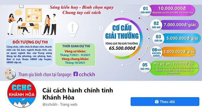 Từ 0 giờ ngày 1-9, bình chọn video clip dự thi Mô hình, sáng kiến cải cách hành chính tỉnh