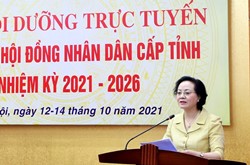 Khai mạc Lớp bồi dưỡng trực tuyến đại biểu Hội đồng nhân dân cấp tỉnh nhiệm kỳ 2021-2026