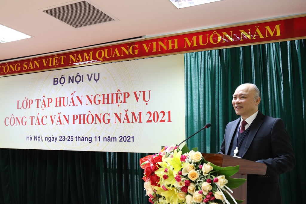 Khai mạc Lớp tập huấn công tác văn phòng năm 2021