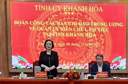 Đoàn công tác của Ban Chỉ đạo Trung ương về quản lý biên chế khảo sát tại tỉnh Khánh Hòa