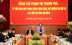 Bộ trưởng Bộ Nội vụ Phạm Thị Thanh Trà làm việc với tỉnh Cao Bằng về công tác quản lý biên chế