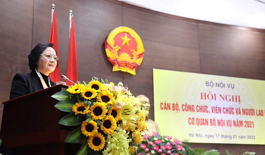 Hội nghị cán bộ, công chức, viên chức cơ quan Bộ Nội vụ năm 2021