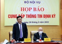 Bộ Nội vụ họp báo cung cấp thông tin định kỳ cho báo chí