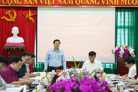 Kiểm tra việc thực hiện các quy định của pháp luật về thi đua, khen thưởng tại tỉnh Hà Nam