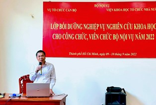 Lớp bồi dưỡng nghiệp vụ nghiên cứu khoa học