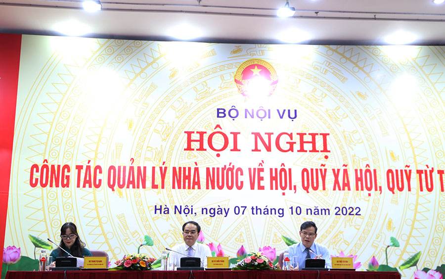 Hội nghị công tác quản lý nhà nước về hội, quỹ xã hội, quỹ từ thiện