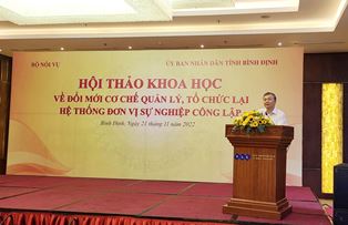 Tìm giải pháp hoàn thiện cơ chế, chính sách và tổ chức lại hệ thống đơn vị sự nghiệp công lập theo hướng tinh gọn