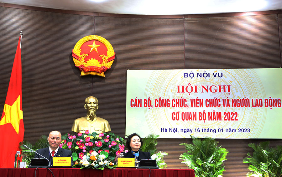 Hội nghị cán bộ, công chức, viên chức và người lao động cơ quan Bộ Nội vụ năm 2022