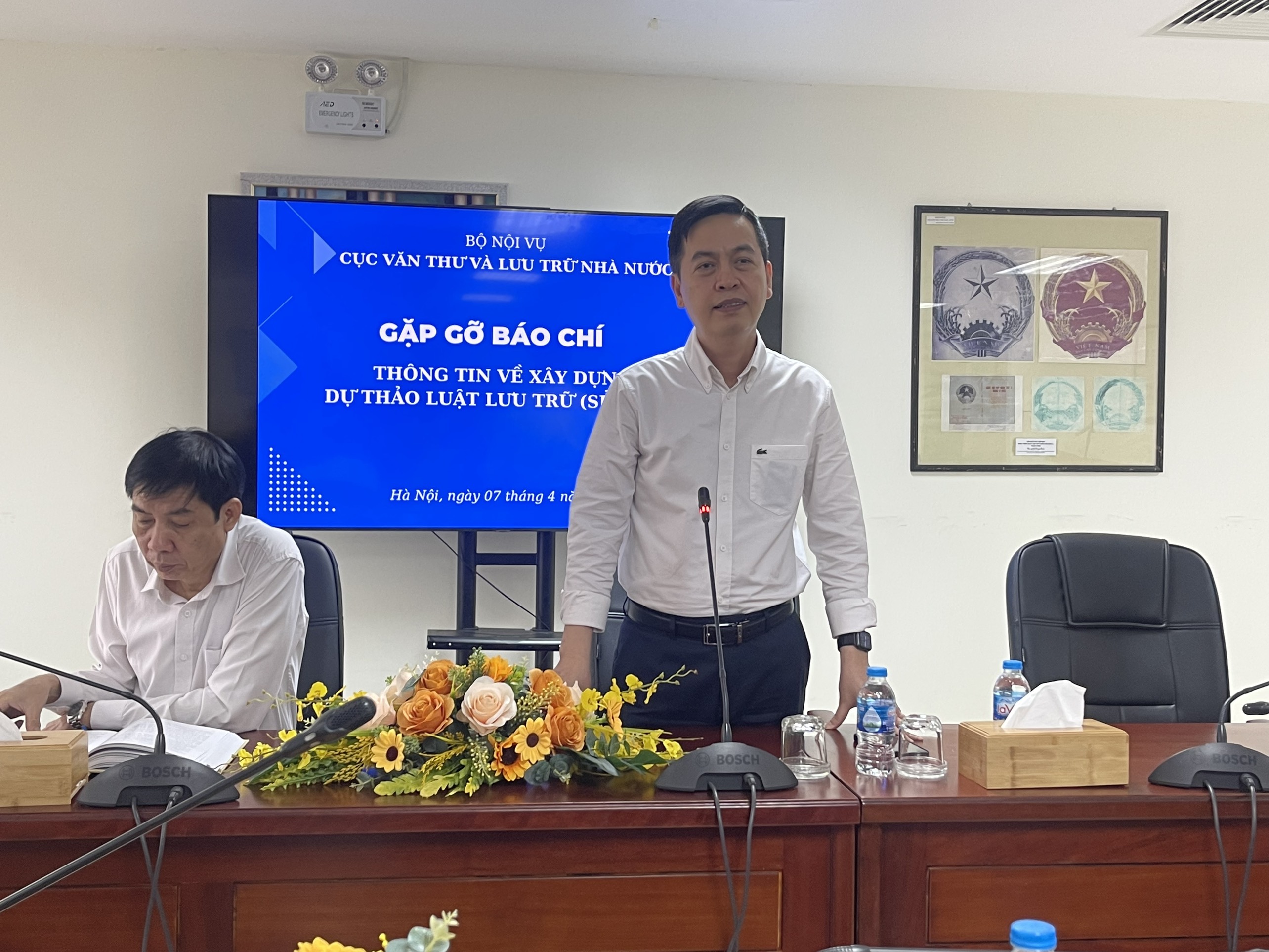 Cục Văn thư và Lưu trữ nhà nước tổ chức gặp gỡ báo chí thông tin về Dự thảo Luật Lưu trữ (sửa đổi)
